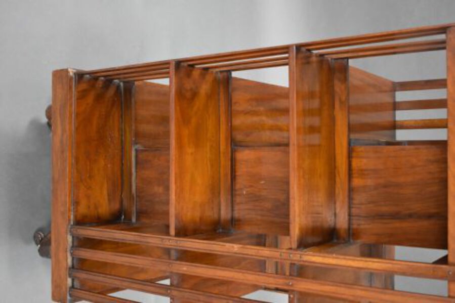 Antique Edwardian Mahogany Revolving Bookcase