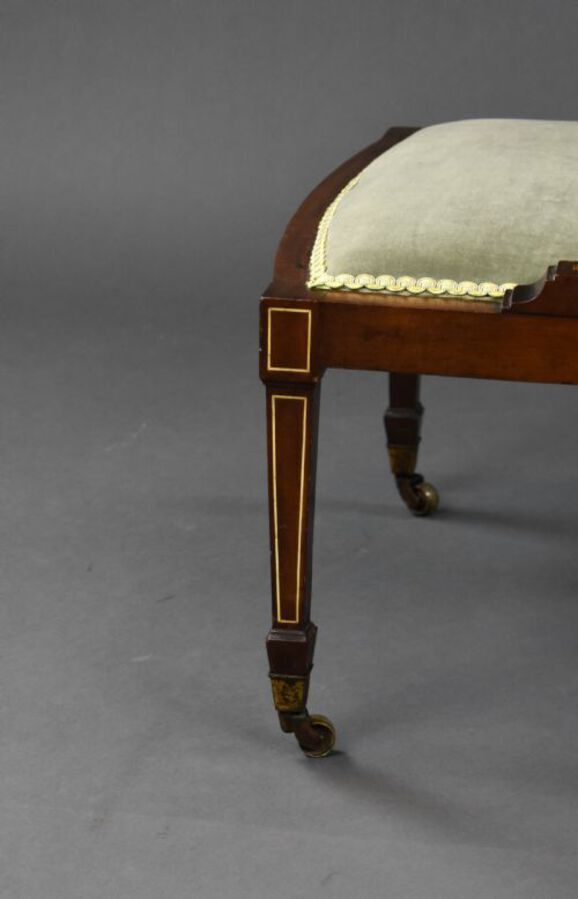 Antique Edwardian Mahogany Inlaid Nursing Chair