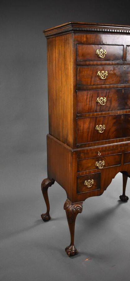 Antique Antique Mahogany Chest on Stand