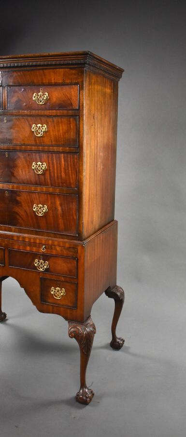 Antique Antique Mahogany Chest on Stand