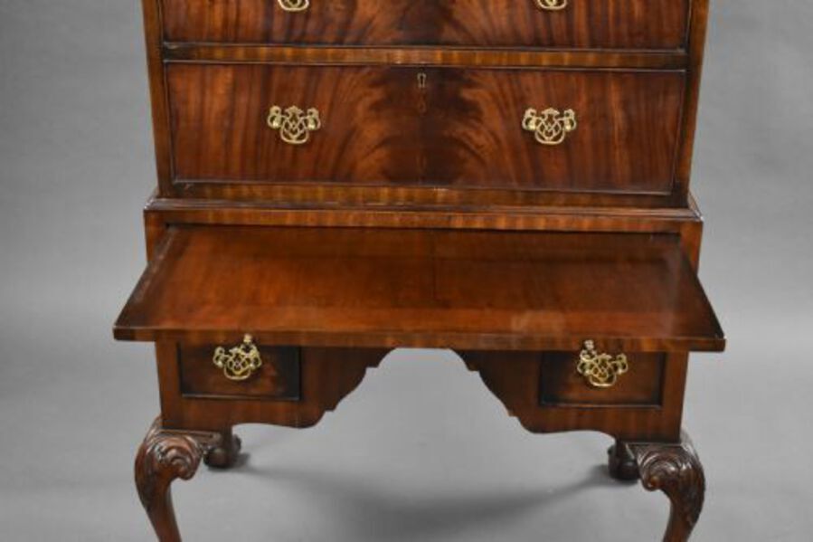 Antique Antique Mahogany Chest on Stand