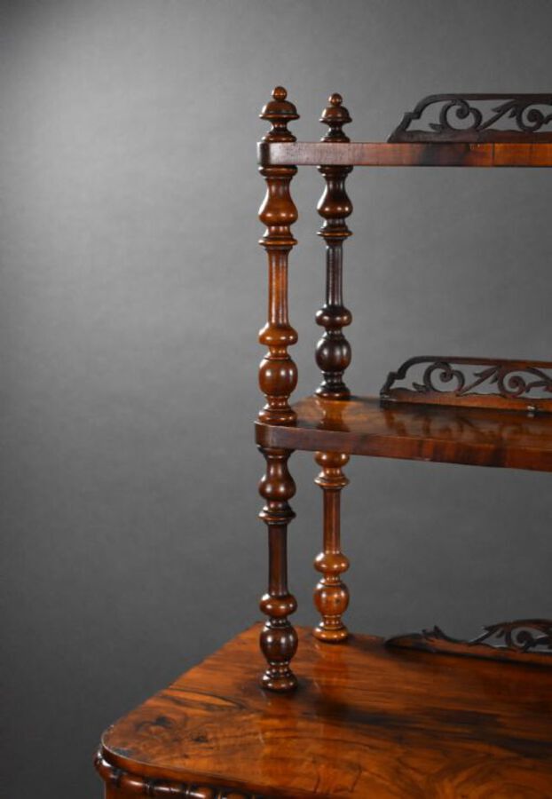 Antique Victorian Bur Walnut Chiffonier