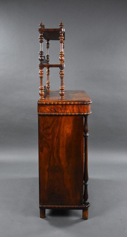 Antique Victorian Bur Walnut Chiffonier