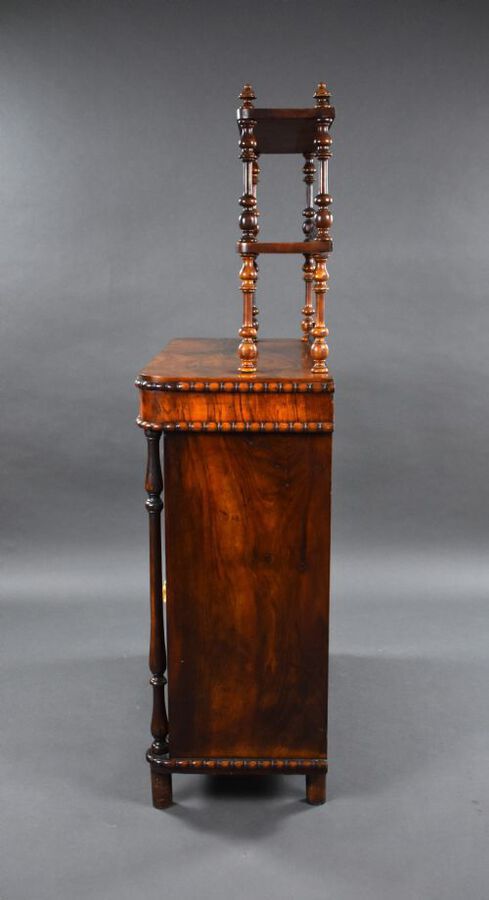 Antique Victorian Bur Walnut Chiffonier