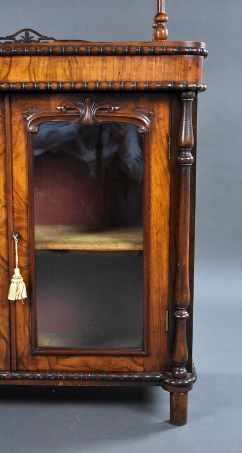 Antique Victorian Bur Walnut Chiffonier