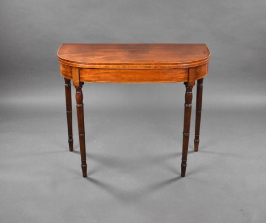 Antique George III Mahogany Tea Table