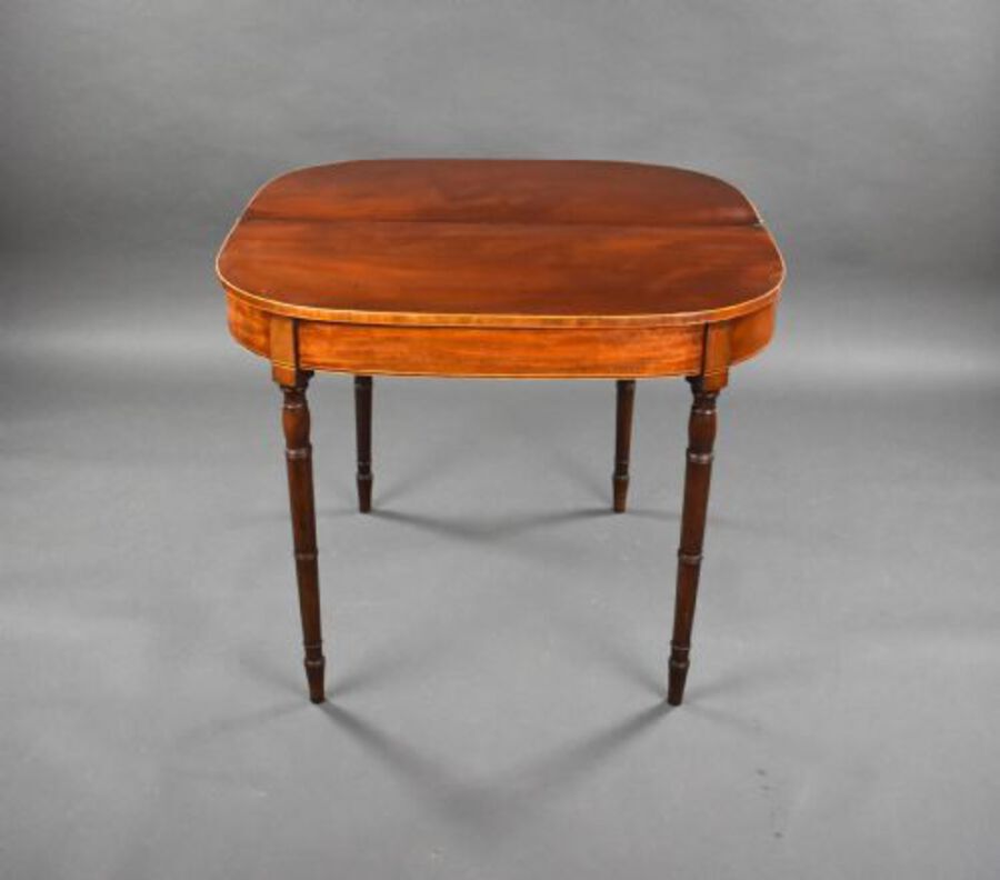 Antique George III Mahogany Tea Table