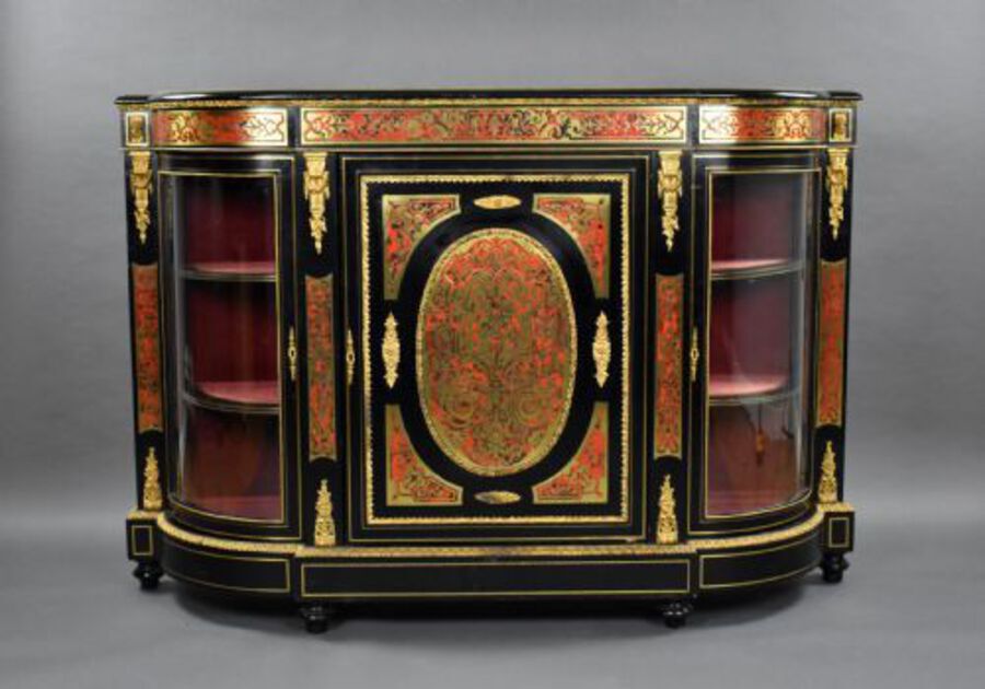 Victorian Ebonised Boulle Credenza