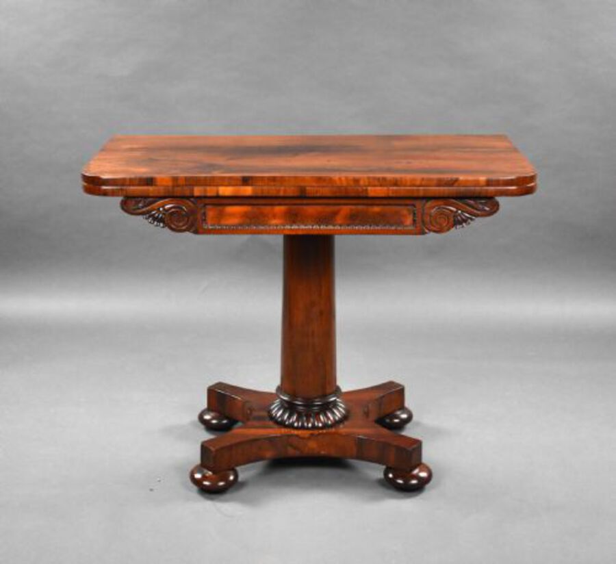 Antique William IV Rosewood Tea Table