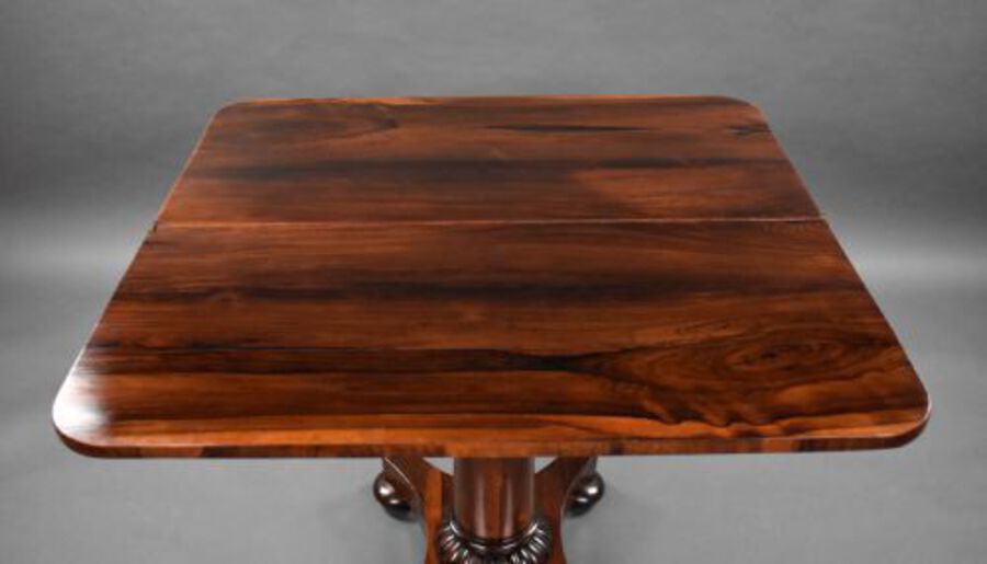 Antique William IV Rosewood Tea Table