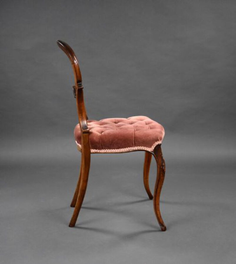 Antique Set Six Victorian Rosewood Dining Chairs