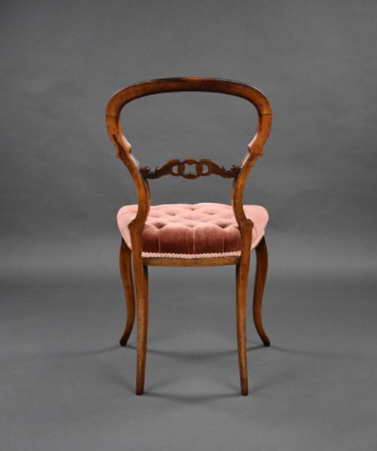 Antique Set Six Victorian Rosewood Dining Chairs