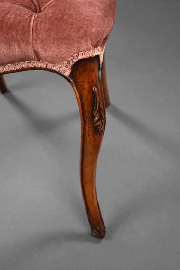 Antique Set Six Victorian Rosewood Dining Chairs