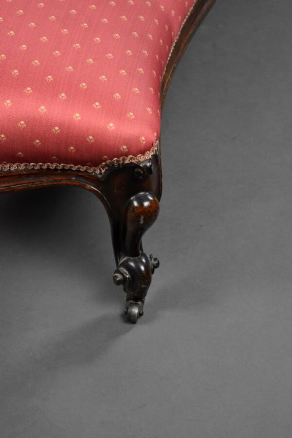 Antique Victorian Rosewood Chaise Lounge