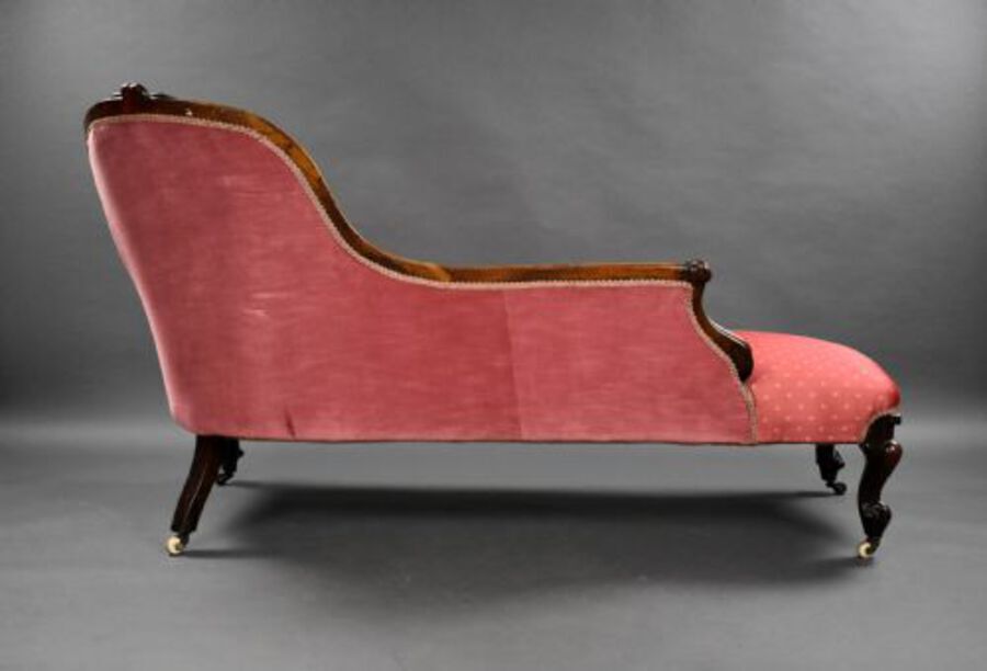 Antique Victorian Rosewood Chaise Lounge
