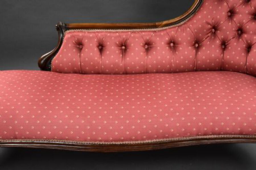 Antique Victorian Rosewood Chaise Lounge