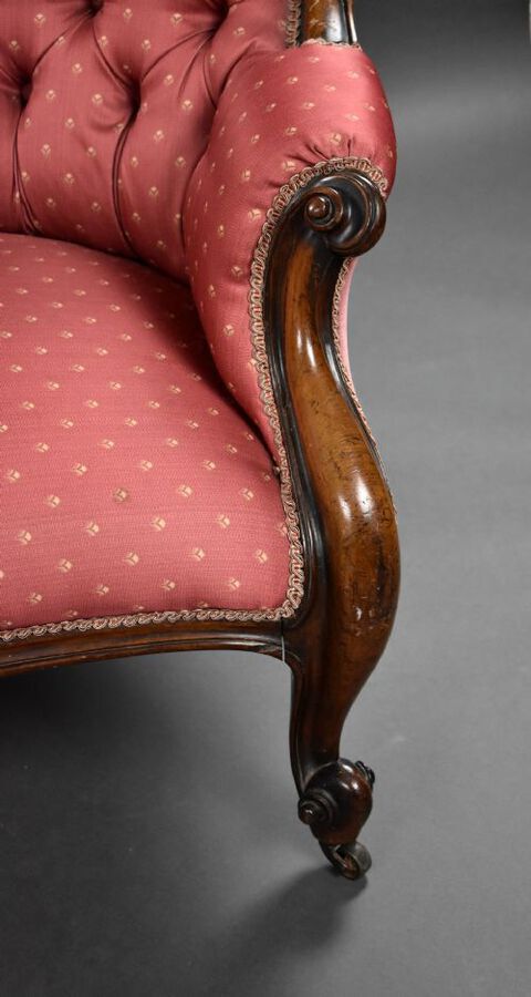 Antique Victorian Rosewood Chaise Lounge