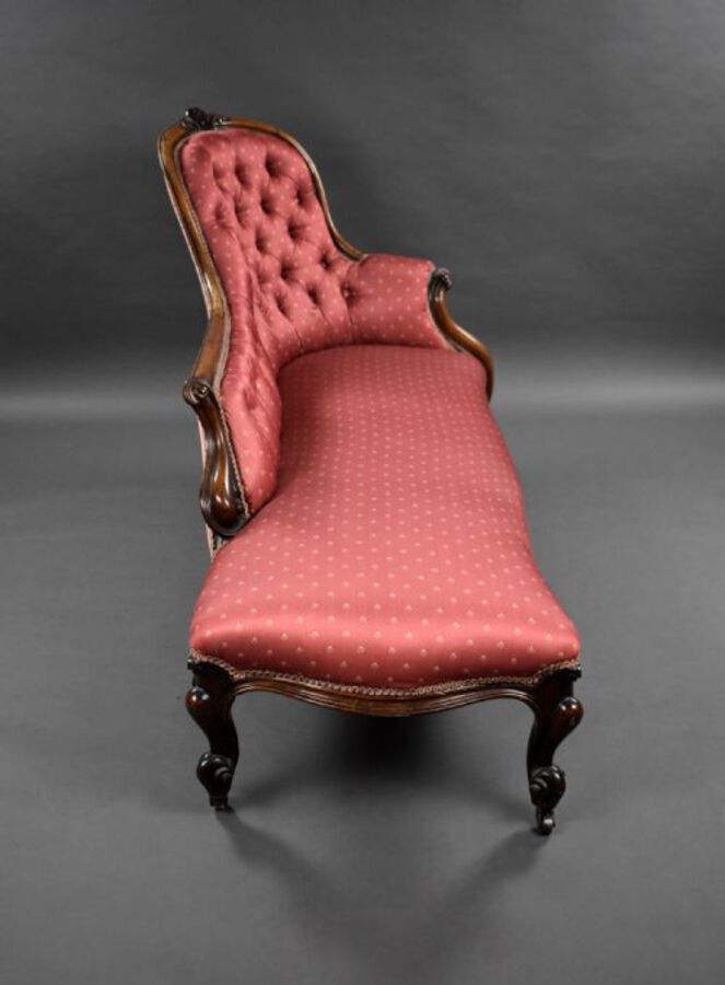 Antique Victorian Rosewood Chaise Lounge