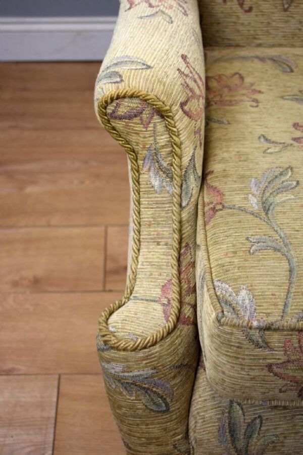 Antique Antique Queen Anne Style Wing Back Sofa