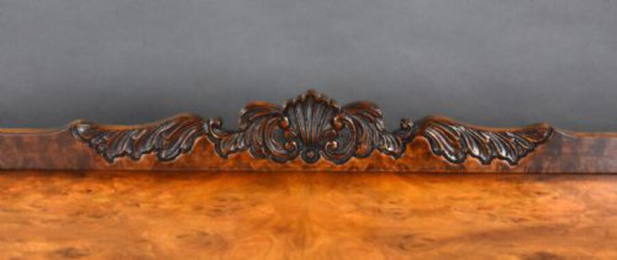 Antique 1930s Burr Walnut Dining Suite