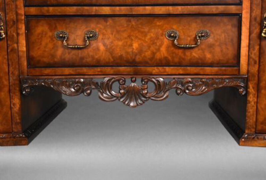 Antique 1930s Burr Walnut Dining Suite