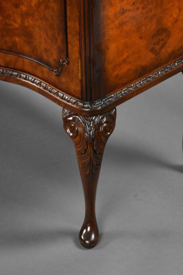 Antique 1930s Burr Walnut Dining Suite