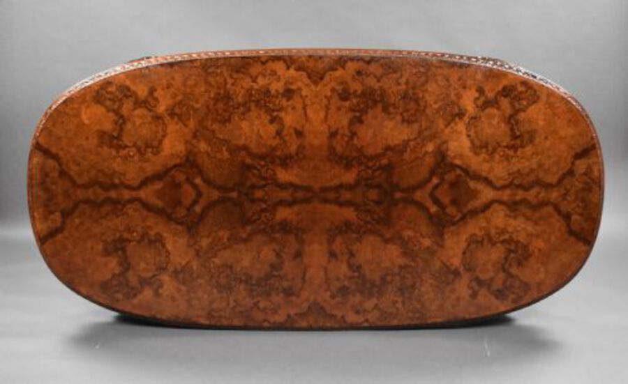 Antique 1930s Burr Walnut Dining Suite