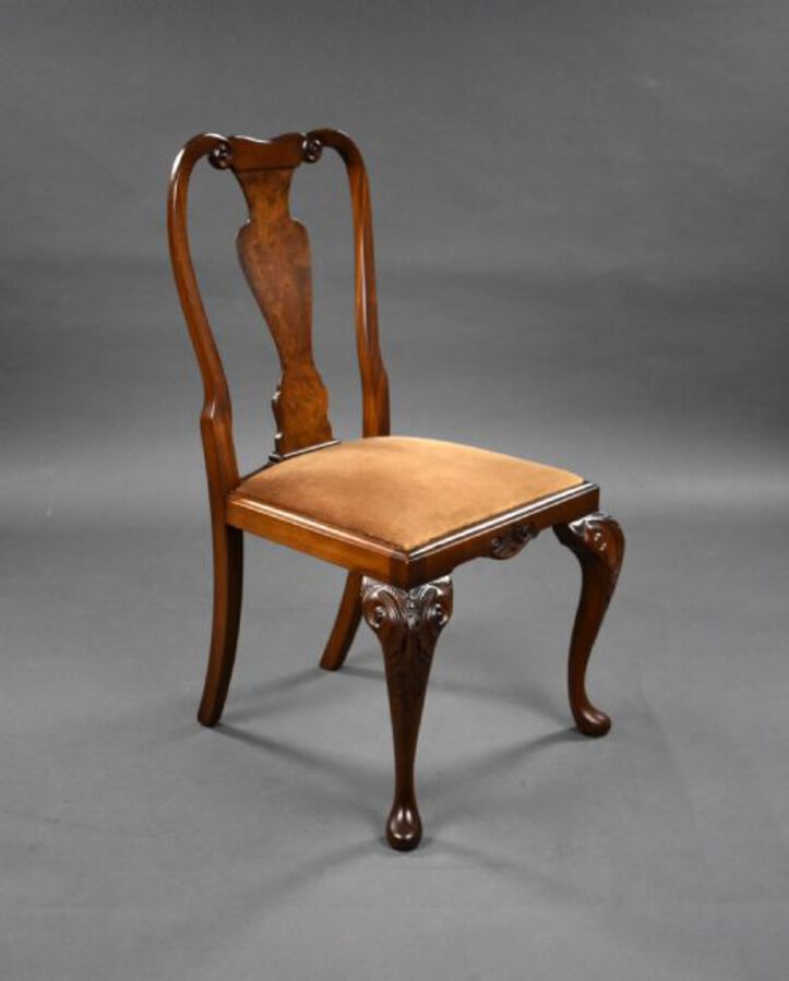 Antique 1930s Burr Walnut Dining Suite