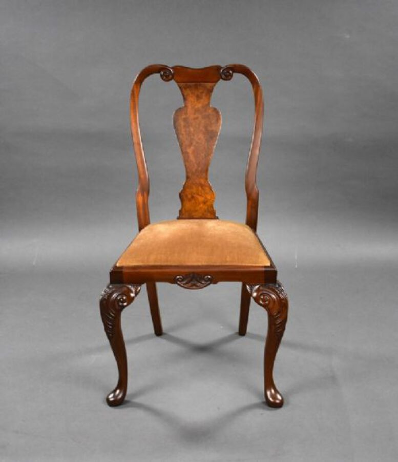 Antique 1930s Burr Walnut Dining Suite