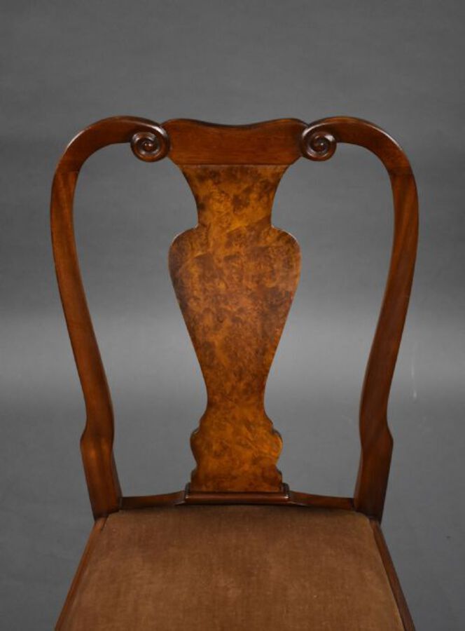 Antique 1930s Burr Walnut Dining Suite