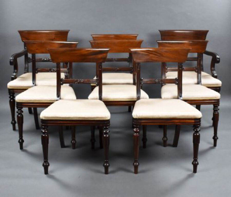 Set Eight 1930s Mahogany Dining Chairs