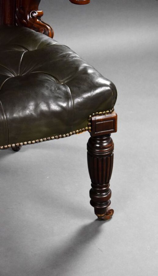 Antique Victorian Leather Chair
