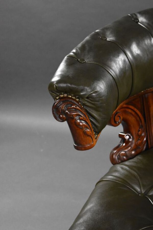 Antique Victorian Leather Chair