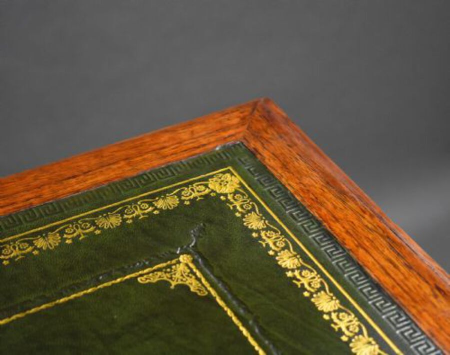 Antique Victorian Teak Campaign Desk