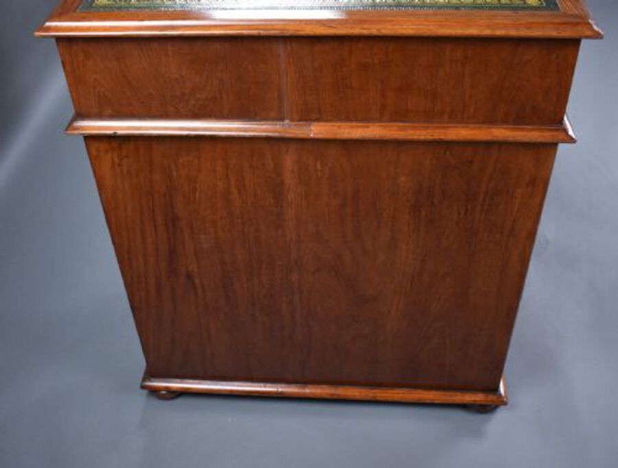 Antique Victorian Teak Campaign Desk