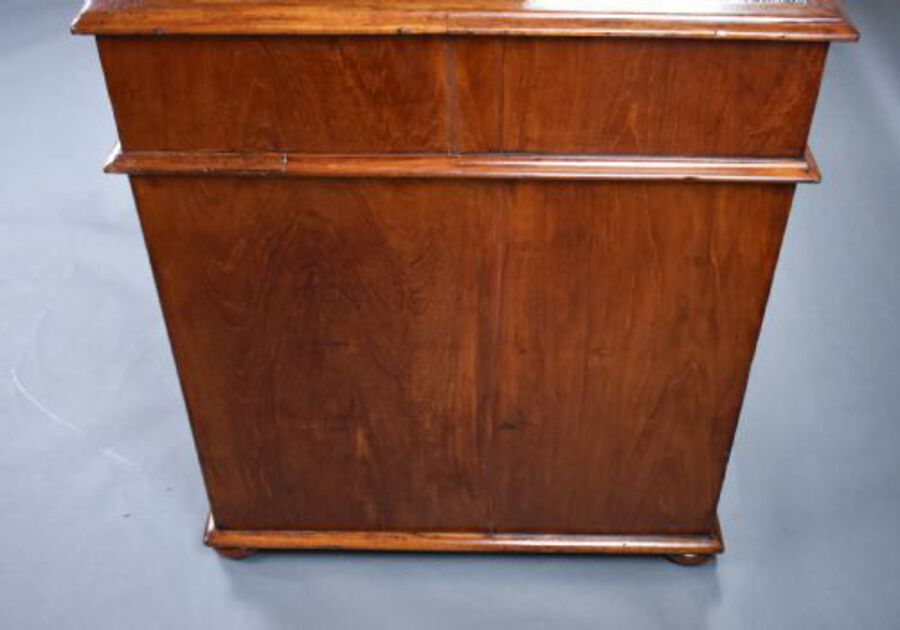 Antique Victorian Teak Campaign Desk