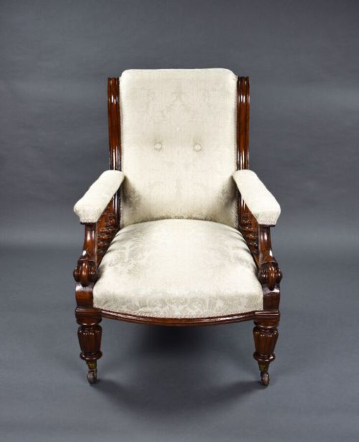 Antique Victorian Mahogany Armchair