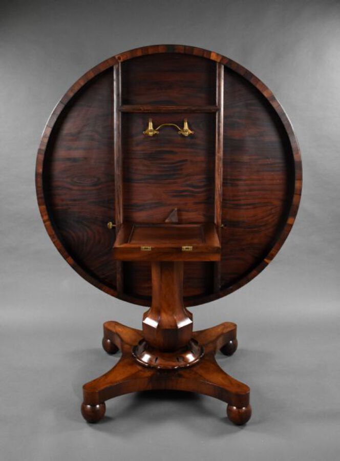 Antique William IV Rosewood Circular Breakfast Table