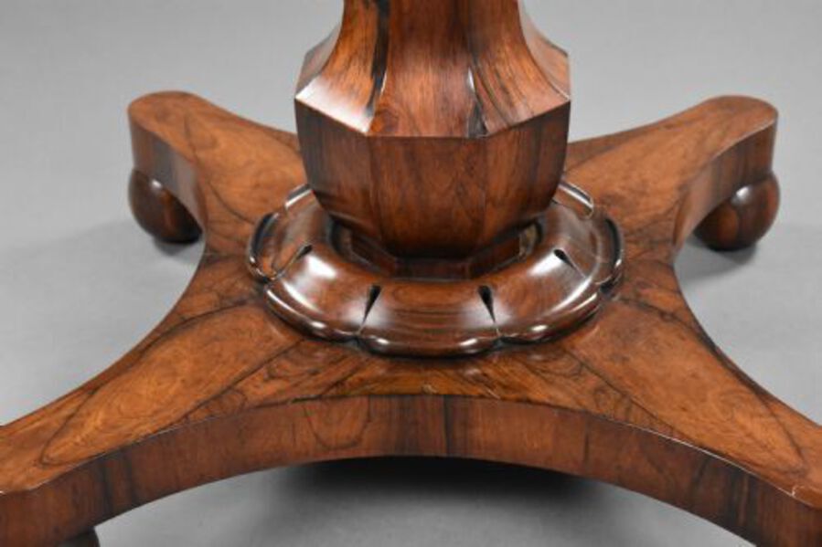 Antique William IV Rosewood Circular Breakfast Table