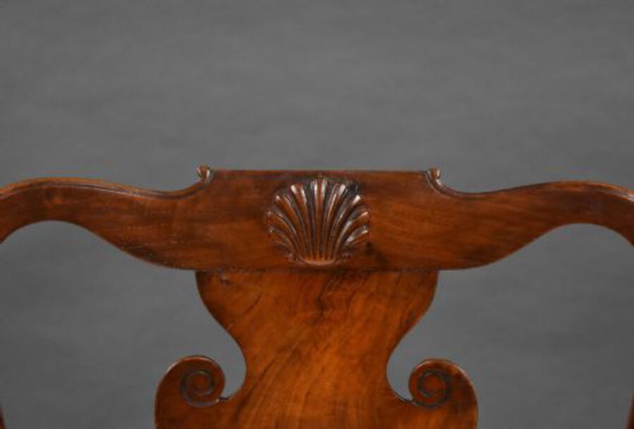 Antique Antique Walnut Extending Dining Table & 8 Chairs