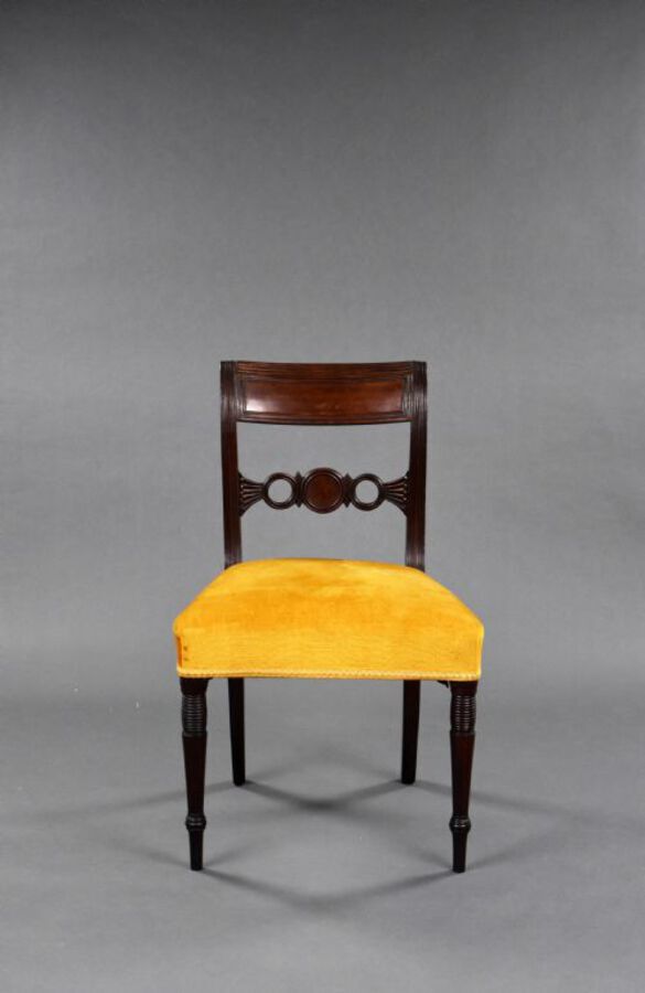 Antique Set of 4 Regency Mahogany Dining Chairs