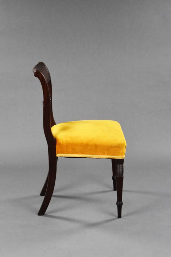 Antique Set of 4 Regency Mahogany Dining Chairs