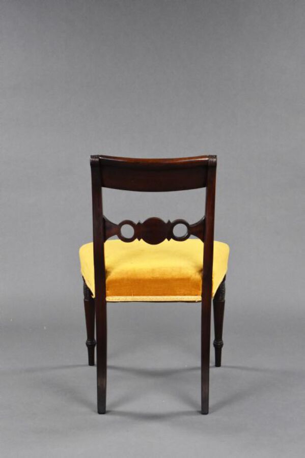 Antique Set of 4 Regency Mahogany Dining Chairs