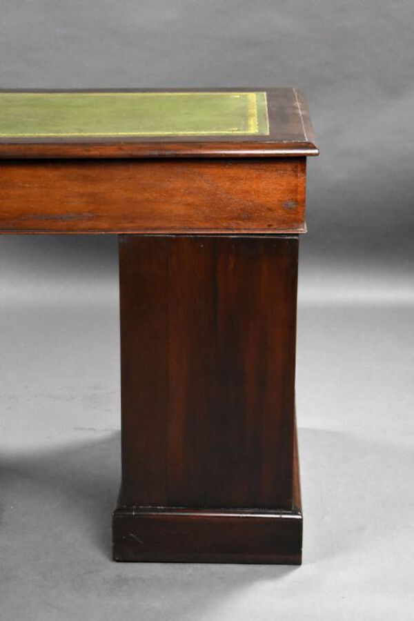 Antique Victorian Mahogany Pedestal Desk