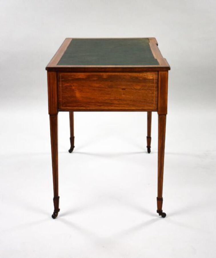 Antique Edwardian Inlaid Mahogany Writing Table