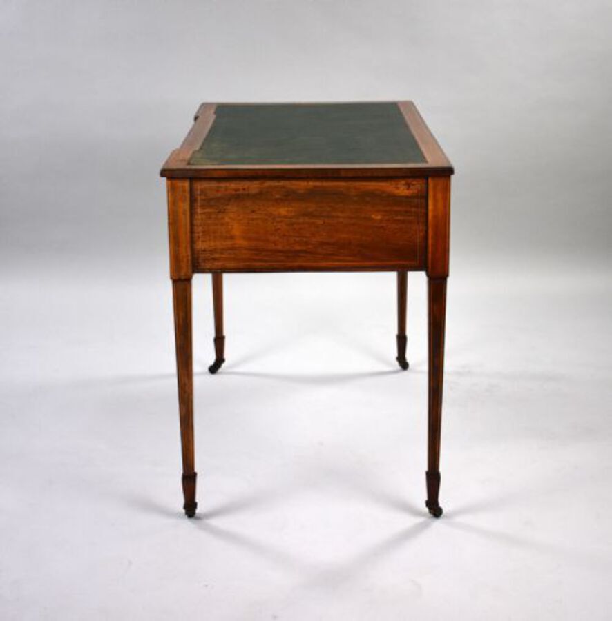 Antique Edwardian Inlaid Mahogany Writing Table