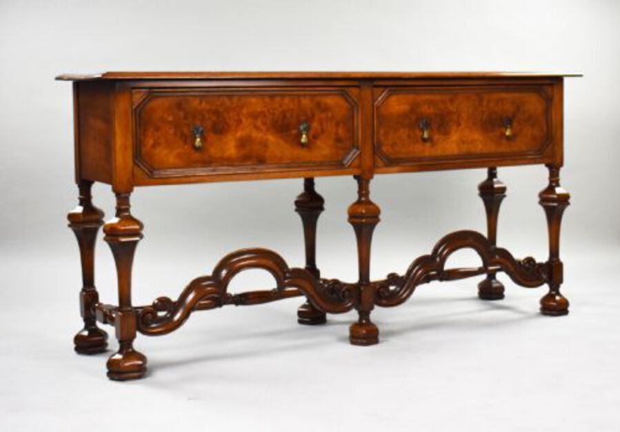 Antique William &amp; Mary Style Walnut Dresser Base