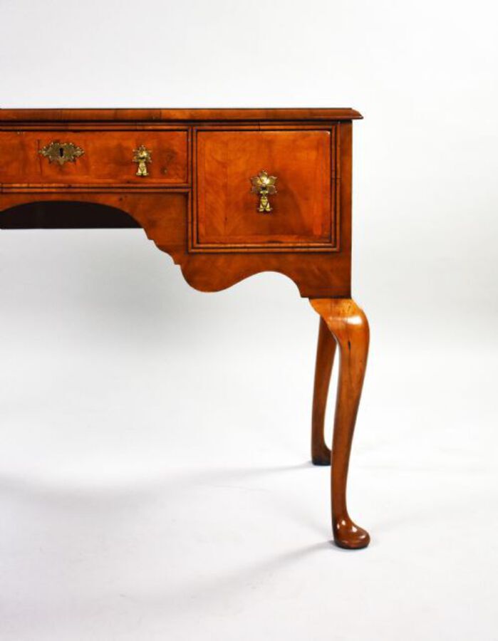 Antique Antique Queen Anne Revival Walnut Lowboy