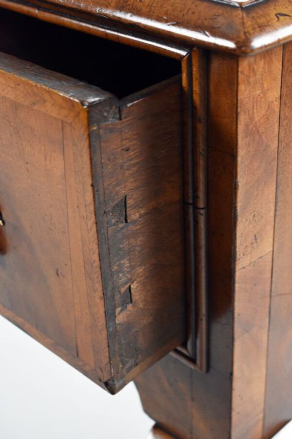 Antique Antique Queen Anne Revival Walnut Lowboy