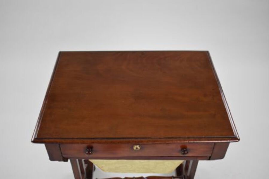 Antique Victorian Mahogany Work Table